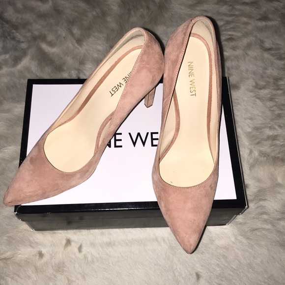 Nine West Pink/Dusty Rose Suede Pumps - Picture 2 of 3